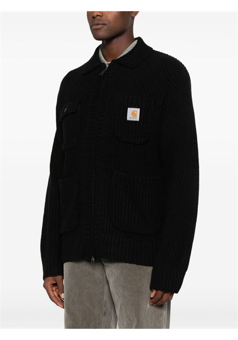 core knit jacket man black CARHARTT WIP | I03539989.XX